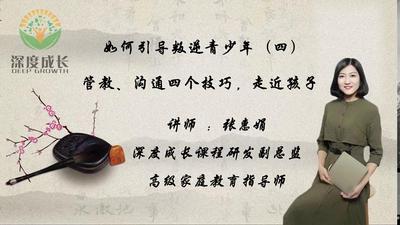 如何引导叛逆青少年（四）——管教、沟通四个技巧，走近孩子